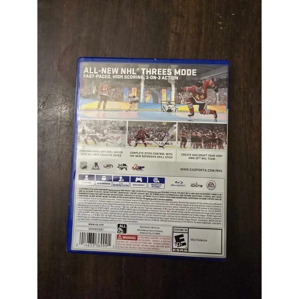 NHL 18 EA Sports Play Station 4 PS4